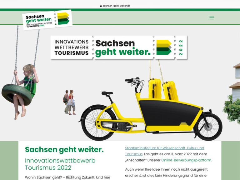 Innovationswettbewerb fuer den Tourismus in Sachsen