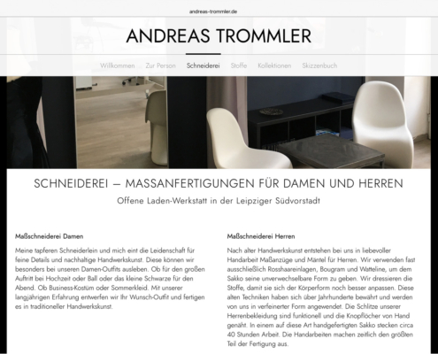 andreas-trommler-schneiderei Beschreibung des Leistungsspektrums von Andreas Trommler