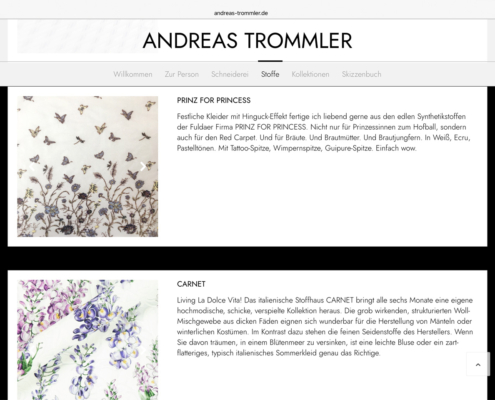 andreas-trommler-stoff-beispiel Stoffbeispiele und Hintergrundinformationen zum Hersteller