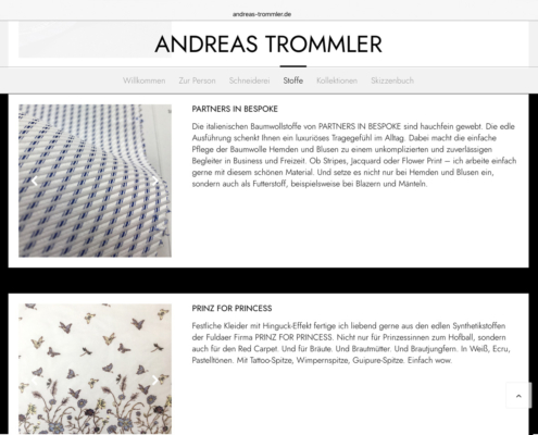 andreas-trommler-stoffdessin Stoffbeispiele und Hintergrundinformationen zum Hersteller