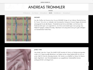 andreas-trommler-wollstoff Stoffbeispiele und Hintergrundinformationen zum Hersteller