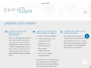 Leistungen von Demko Optik Leistungsprofil von Demko Optik Leipzig