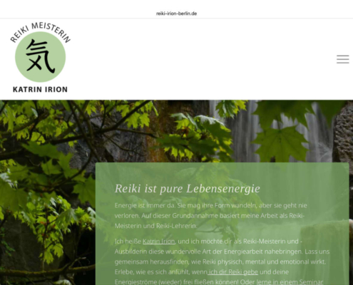 Reiki-Meisterin Katrin Irion Website der Reiki-Meisterin Katrin Irion aus Berlin